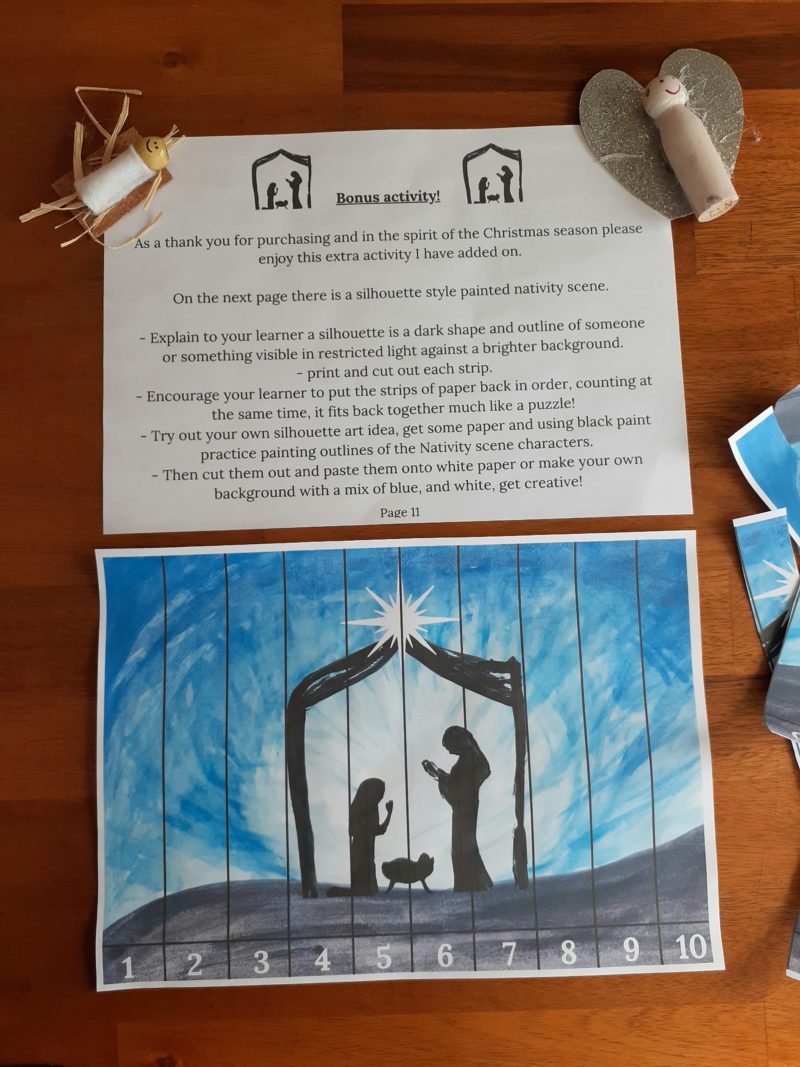 Nativity Christmas Study Bundle (Ages 4-10) Digital Download Printable Bundle - Image 6