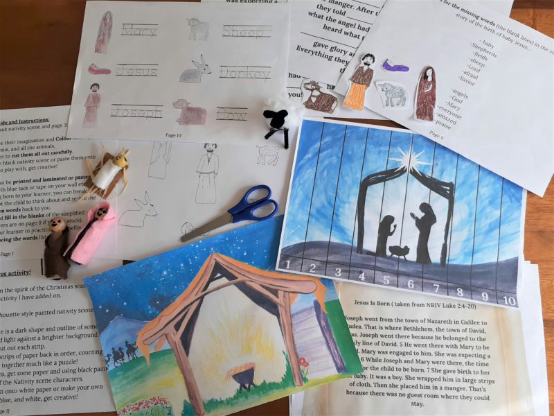 Nativity Christmas Study Bundle (Ages 4-10) Digital Download Printable Bundle