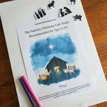 Nativity Christmas Unit Study Cover Page Photo