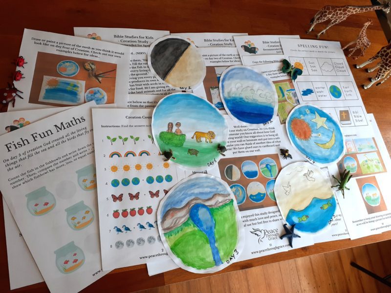 FREE Creation Bible Study for kids (Ages 4-8) Digital Download Printable Bundle - Image 3