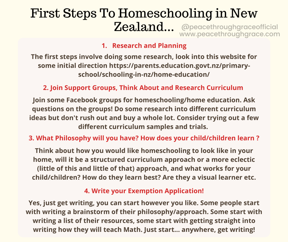 First steps to homeschooling in New Zealand