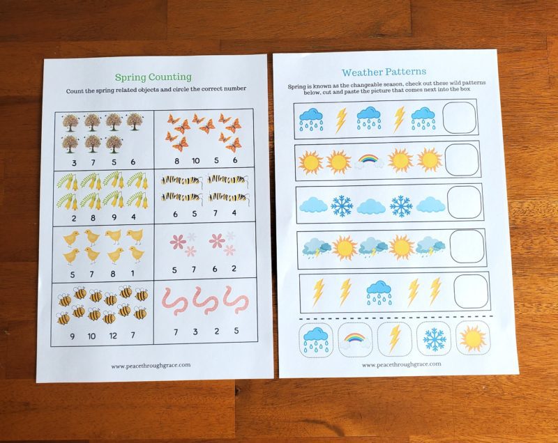 Spring counting and Weather patterns