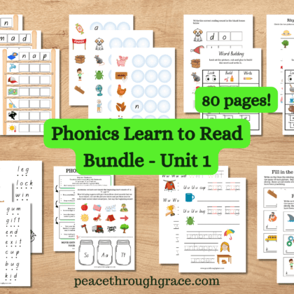 phonics learn to read printable bundle