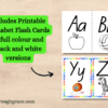 includes alphabet flash cards for printing and practicing sounds
