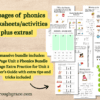 80 pages of phonics worksheets/activities included