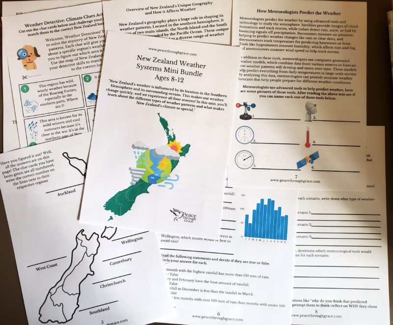 New Zealand Weather Systems Mini Bundle Collage Photo