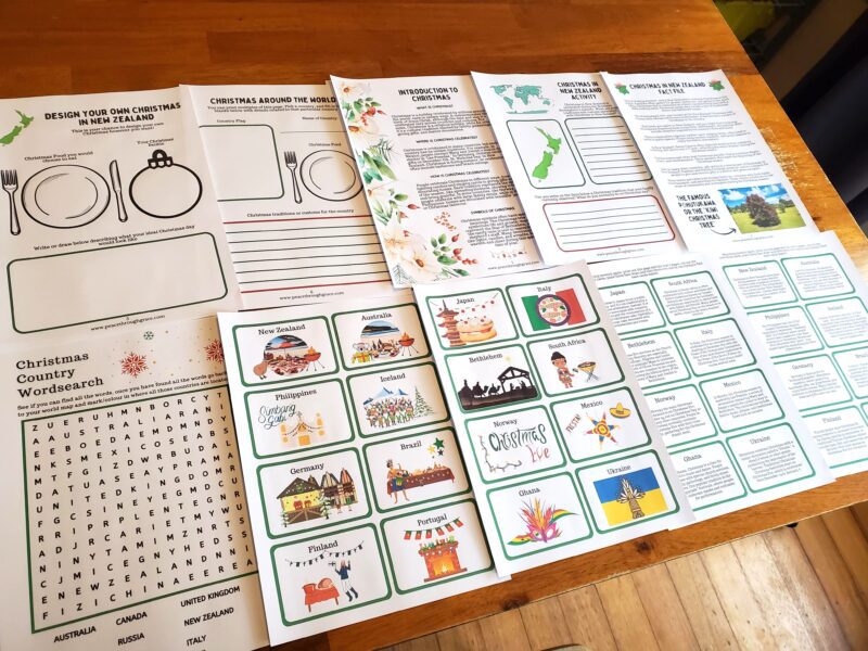 Christmas in NZ & Beyond Unit Study (Ages 4-10) Digital Download Printable Bundle - Image 12