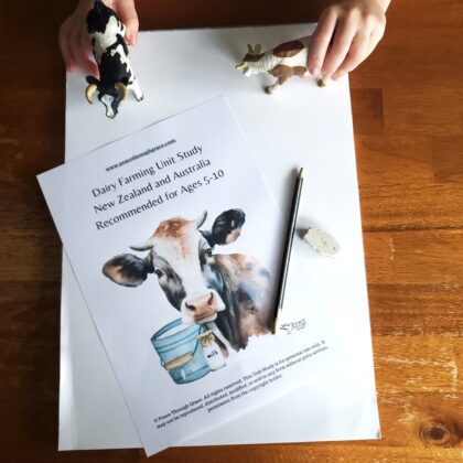 Dairy Farming Unit Study Cover Page