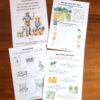 first 4 pages in the farm to table unit study