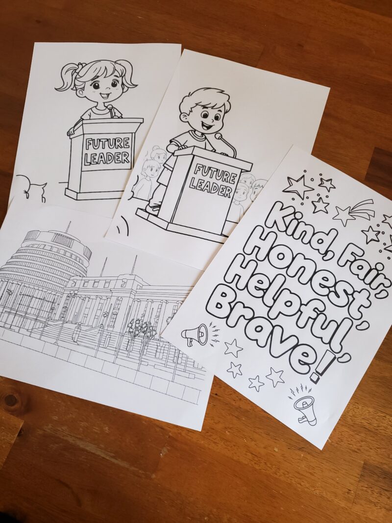 Extras are included! Teacher's guide, colouring sheets and more!