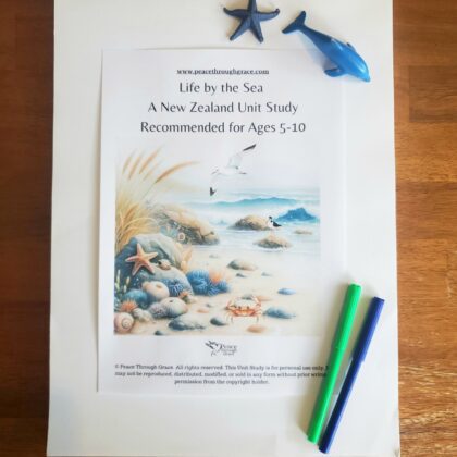 NZ Life By The Sea Unit Study Cover Page