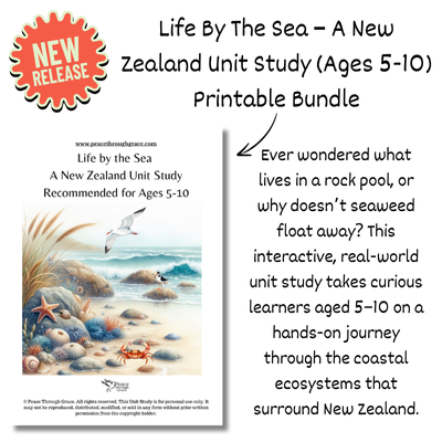 Life By The Sea NZ Unit Study Printable